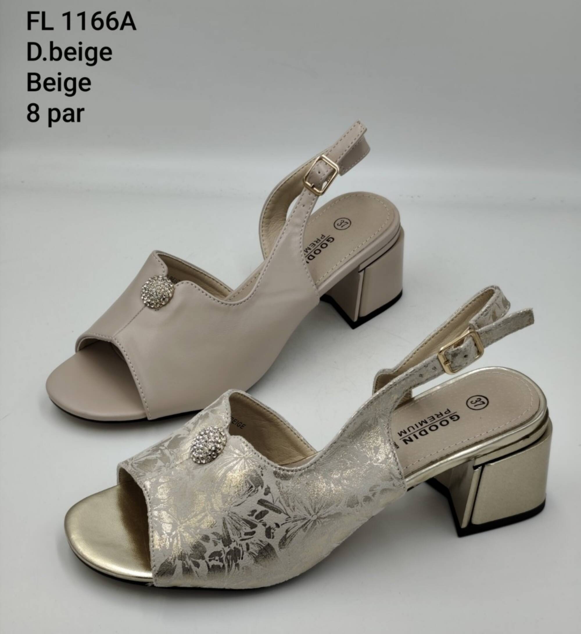 Sandały na obcasie damskie Roz 36-41/ 8 par